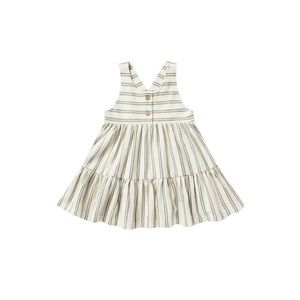 Rylee + Cru Ruby Swing Dress - Aqua Stripe